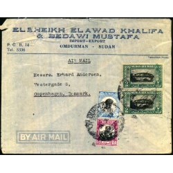 Luftpost Brev fra Sudan til Danmark - 4 - 10 - 81