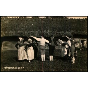 Danske Folkedansere i Frilandsmuseet - Kontrasejre - Folkedansere u/n - Ubrugt 