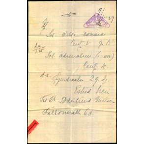 Recept - Apotheket Godthaab - 1 - 11 - 1927