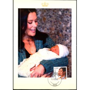 Kronprinsessen med den nyfdte Prins Christian - u/n - Brugt