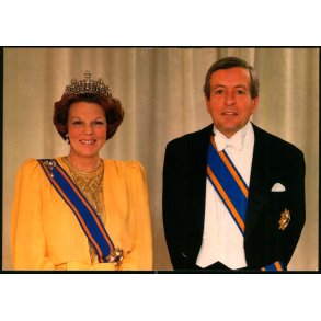 Dronning Beatrix - Prins Claus - Holland -  spanjersberg 015 - Ubrugt