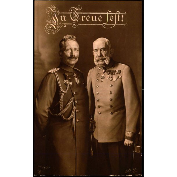 Kaiser Wilhelm II - Kaiser Franz Joseph - u/n - Ubrugt