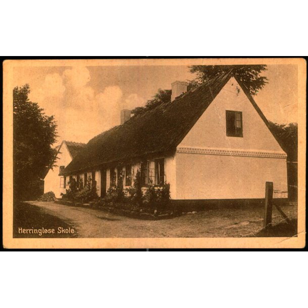 Herringlse Skole - Skandinavisk Repro u/n - Ubrugt - Svage hjrner !!