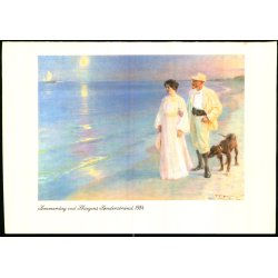 Kryer - Sommerdag ved Skagens Snderstrand 1884 - Dobbeltkort C.K. 410 - Brugt