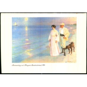 Kryer - Sommerdag ved Skagens Snderstrand 1884 - Dobbeltkort C.K. 410 - Brugt