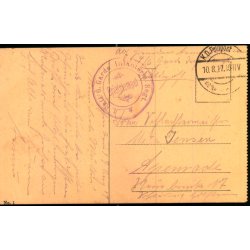Feldpost - K.D. Feldpost  10 - 8  -17 - Til Apenrade - Billedside : Wilna