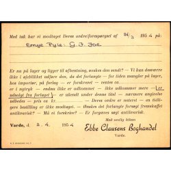 Ebbe Clausens Boghandel - Varde - Helsagskort no 7 - Brugt