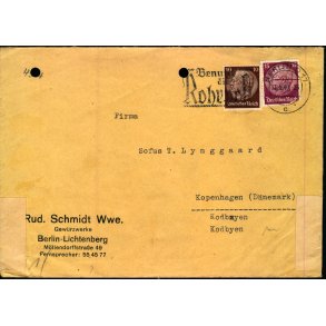 Censurbrev fra Tyskland  31 - 5 - 40 - Til Kbenhavn