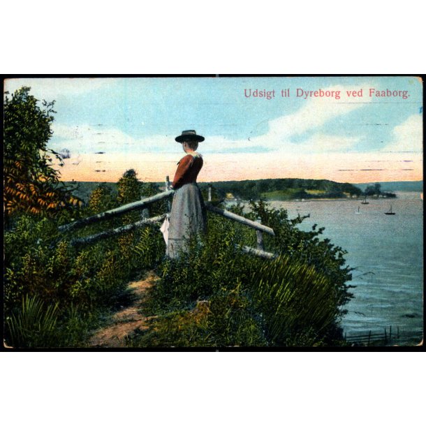 Udsigt til Dyreborg ved Faaborg - Alex Vincent 83 - Brugt
