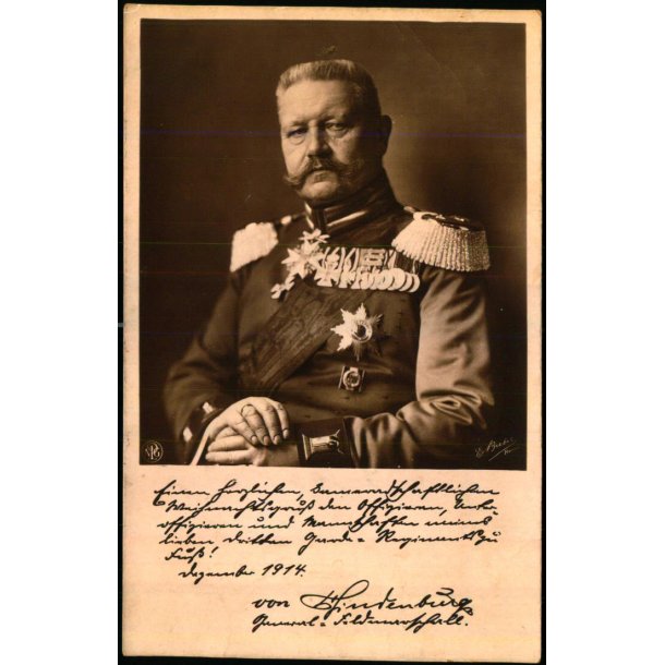 Von Hindenburg - Tyskland - 1914 - Ubrugt