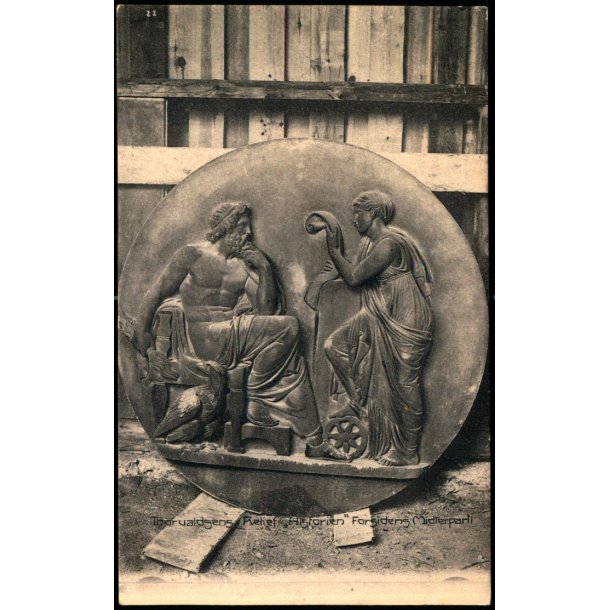 Thorvaldsens Relief "Historien" Forsiden Midterparti - Christiansborg Slots Ruiner - Nr. 18 C.F.