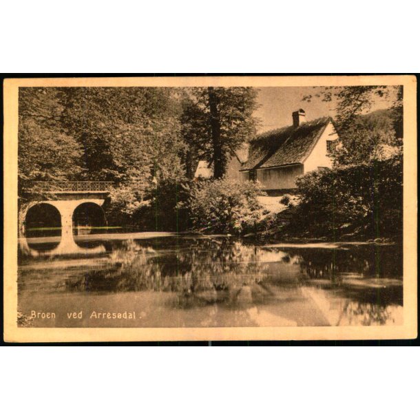 Broen ved Arres�dal - A. Jensens Bogh. 44712 - Ubrugt