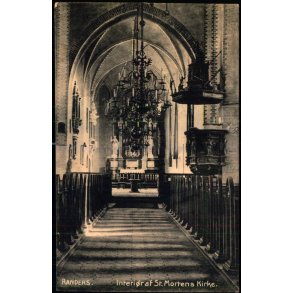 Randers - Interi�r af St. Mortens Kirke - Stender 13502 - Brugt