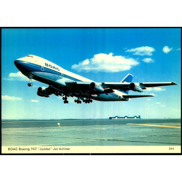 BOAC - Boeing 747 - Jumbo - 244 - Ubrugt