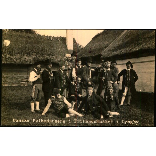 Danske Folkedansere i Frilandsmuseet i Lyngby - Folkedansere u/n - Ubrugt 