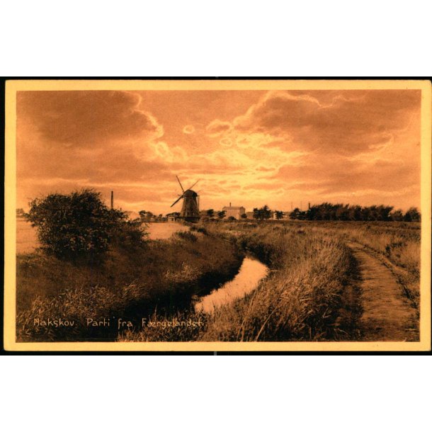 Nakskov - Parti fra F�rgelandet - Stender 28623 - Ubrugt