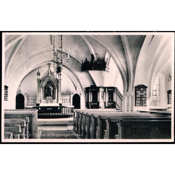 Svendborg - Interir af Bregninge Kirke - Stender S. 480 - Ubrugt