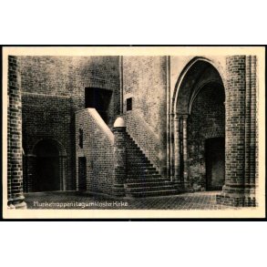 Munketrappen i L�gumkloster Kirke  - L�gumkloster Bogh. 64559 - Ubrugt