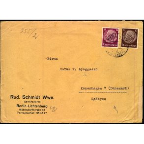 Censurbrev fra Tyskland  3 - 7 - 40 - Til Kbenhavn