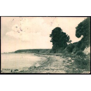 Nyborg - Stranden ved Teglv�rksskoven  - Stender 8444 - Brugt