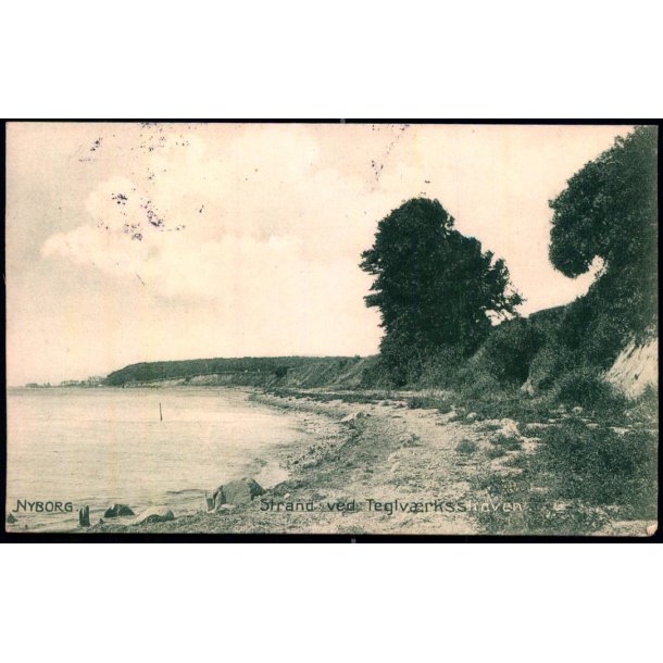Nyborg - Stranden ved Teglv�rksskoven  - Stender 8444 - Brugt