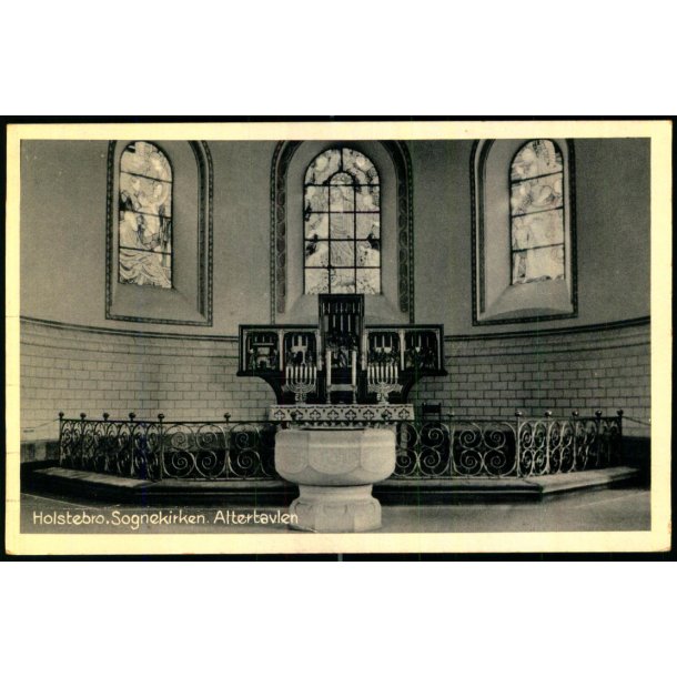 Holstebro - Sognekirke - Altertavle - Nrreport Kiosk 78156 - Ubrugt