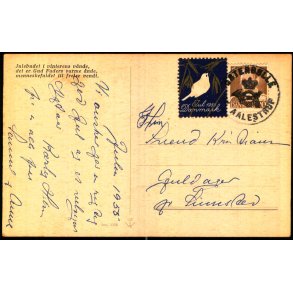 STERBLLE (AALESTRUP) - Posthornsstempel p Postkort