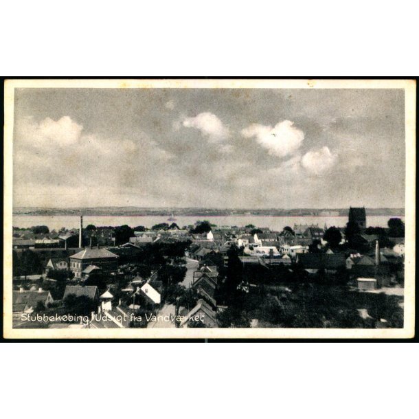 Stubbek�bing - Udsigt fra Vandv�rket - Niels Bruuns Bogh. 66700 - Ubrugt