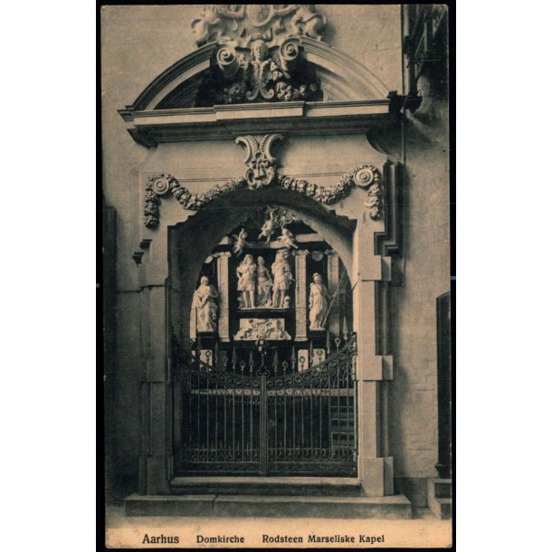 Aarhus  - Domkirke, Rodsteen Marselisk Kapel - Otto J�rgensen 473 - Ubrugt