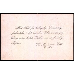 K�benhavn - Kanalparti  - Nyt�rshilsen p� bagsiden. 