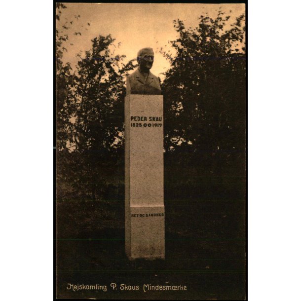 H�jskamling - P. Skaus Mindesm�rke - K.M. 54689 - Ubrugt