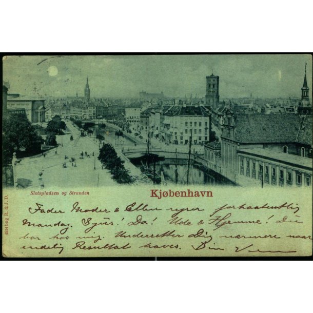 Kj�benhavn - Slotspladsen og Stranden - R.&amp; J.D. 4514