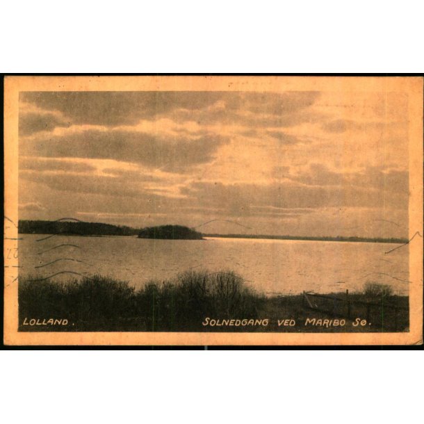 Lolland - Solnedgang ved Maribo S� - C.S.F. u/n - Brugt