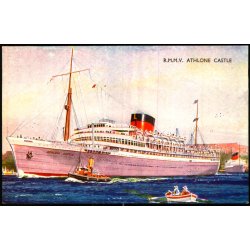 R.M.M.V. Athlone Castle - Salmon 4543 - Ubrugt