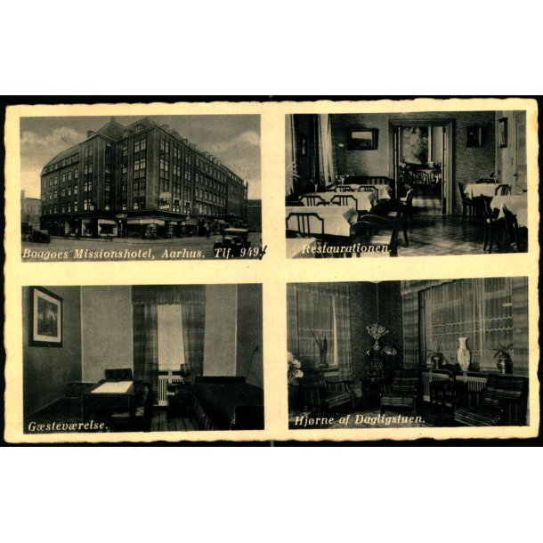 Baag�es Missionshotel - Aarhus Tlf. 949 - N. Clemmenses kunstforlag - Aarhus 9413