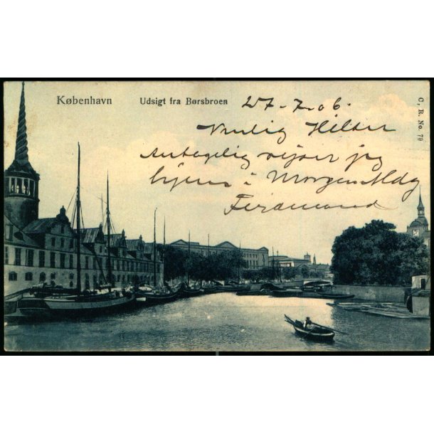 K�benhavn - Udsigt fra B�rsbroen - C.R. 79