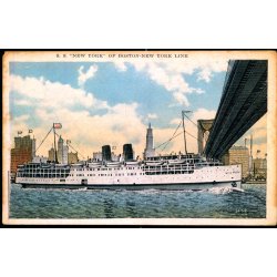 S.S. "New York" of Boston- New York Line - u/n - Ubrugt