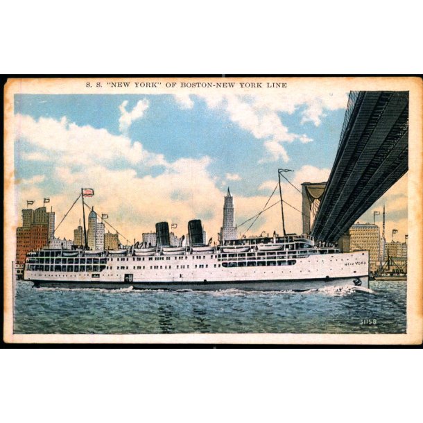 S.S. "New York" of Boston- New York Line - u/n - Ubrugt