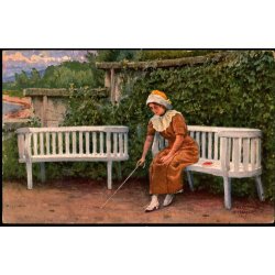 Feldpost - Hamburg 28 - 9 -16 - Til Apenrade  - Billedside : Kunst