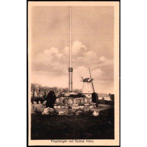 Flagstangen ved Dybb�l-M�lle - C.C. Biehl 1881 - Ubrugt