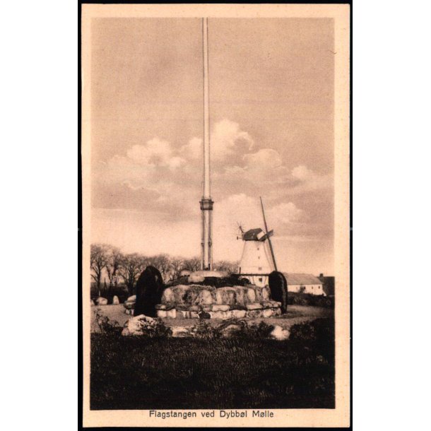 Flagstangen ved Dybb�l-M�lle - C.C. Biehl 1881 - Ubrugt