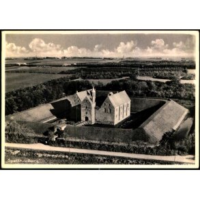 Sp�ttrup Borg - Luftfoto Sylvest Jensen 91725 - Ubrugt