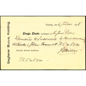 Sagf�rer Buus - Kolding 1928