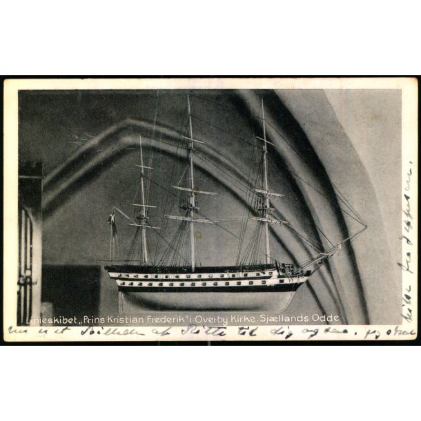 Linieskibet "Prins Kristian Frederik" i Overby Kirke - Sjllands Odde - S. Bay 67295 - Ubrugt