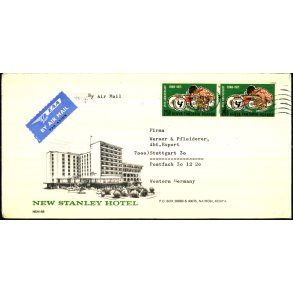 Luftpost Brev fra Kenya til Tyskland - 24 - 9 - 73