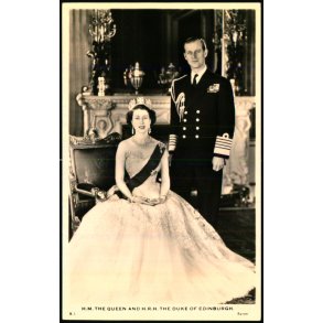 Dronning Elizabeth II - Prins Philip - Ubrugt