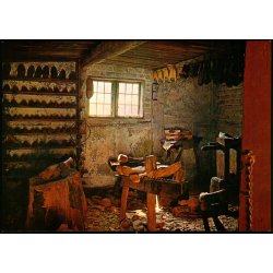 Hus fra kirke-S�by - Traskov�rksted - Frilandsmuseet - Gr�nlund 9- 332 - Ubrugt