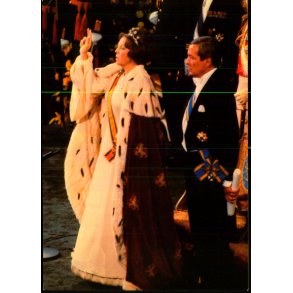 Dronning Beatrix  afl�gger ed - spanjersberg 825 - Ubrugt