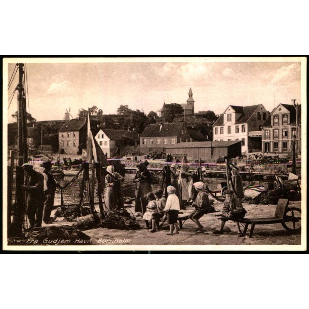 Fra Gudhjem Havn - Bornholm - Frits Srensens Bogh. 690 - Ubrugt