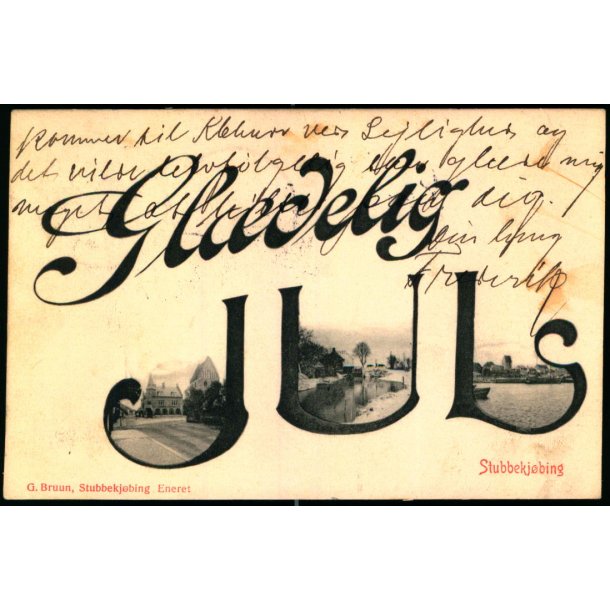 Gl�delig Jul - Stubbek�bing - G. Bruun Eneret u/n - Brugt